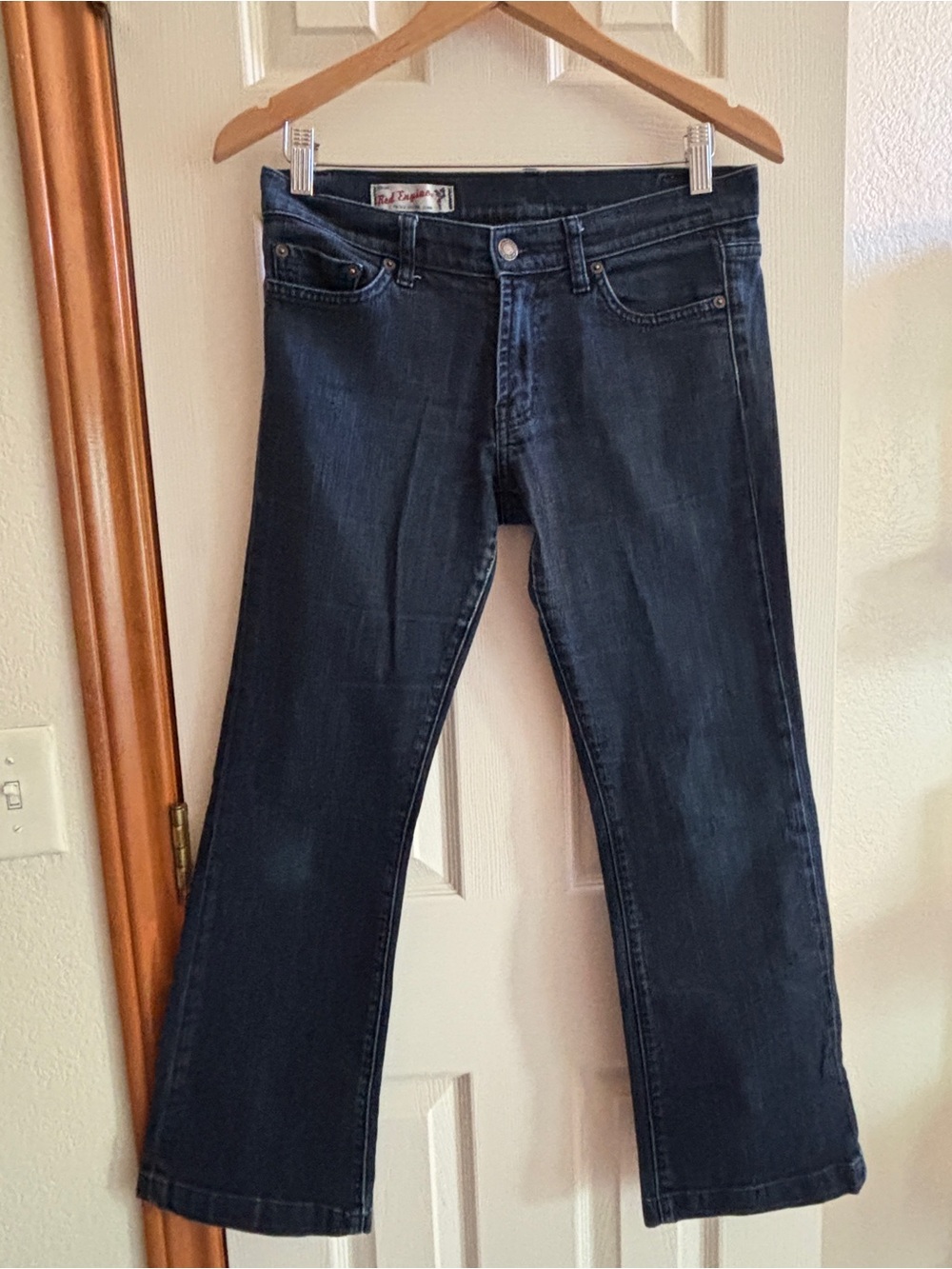 Red Engine Dark Blue Flare Jeans